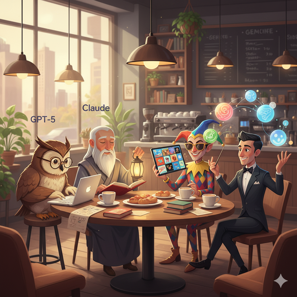 Chatbots at the Table: What GPT-5, Claude, Grok, and Gemini Are Really Good For